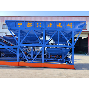 Nouvelle Chine Portable Deux Bacs D'agrégats 60 M3/h Usine De Mélange 2m HZS60 Prêt Électrique Pompe À Béton Mobile Centrale À Béton - Product Image 3