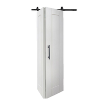Kit de porte coulissante de grange avec quincaillerie en métal classique doré, ensemble complet, porte de grange pliante, peinture, villa moderne, insonorisée