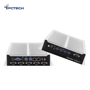 Ipctech 2 LAN 6COM 임베디드 산업용 컴퓨터 섀시 코어 I3 I5 I7 J6412 J1900 DDR3/4 8USB X86 팬리스 미니 컴퓨터 - Product Image 1