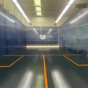 Terrain de <span class=keywords><strong>squash</strong></span> double intérieur APEX, verre trempé de haute qualité, terrain de <span class=keywords><strong>squash</strong></span> portable avec installation de sol en bois disponible - Product Image 1