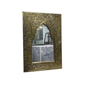 <b>Set</b> Of 2 Admirable Design Table Top <b>Mirror</b> Frame Handmade Square Shape Bone Inlay Work <b>Mirror</b> Frame From India - Product Image 2