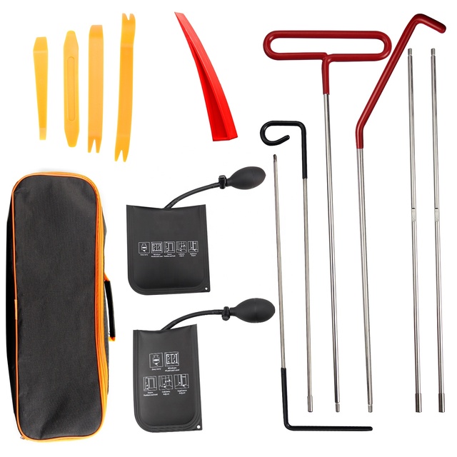 Hot Selling 13pcs Car Opening Tool Kit Door Unlocking Pick Lock Set Car Lockout Kit With Long Reach Grabber Air Wedge