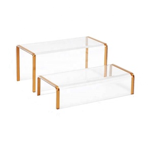 3-Tier Clear Acrylic Wallet Display Stand, Tiered Organizer Holder For