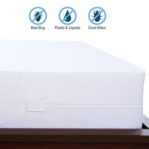 ผ้าคลุมที่นอน6ด้านแบบซักได้ป้องกันอาการแพ้ง่ายผ้าหุ้มที่นอนแบบมีซิปกันน้ำสำหรับเตียง - Product Image 2