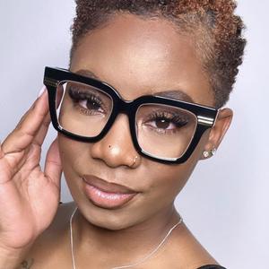 2026 thời trang vuông khung kính mắt phụ nữ Eyewear rõ ràng lens lasses men Eyewear kính hợp thời trang - Product Image 3