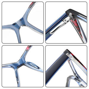 Monture de lunettes carrée anti-lumière bleue TR87233, monture intégrale en acétate TR90, unisexe, pour utilisation sur ordinateur - Product Image 1