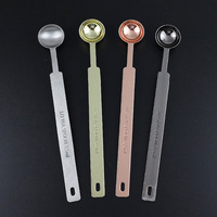 Ensemble de 7 cuillères doseuses en acier inoxydable avec long manche pour la cuisine, 1,25 ml, 2,5 ml, 3,75 ml, 5 ml, 7,5 ml, 10 ml, 15 ml
