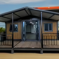 Maison de conteneur modulaire amovible et portable, démontable, 20 pieds, 40 pieds, pour habitation ou bureau