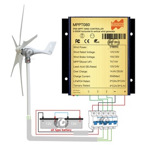 Contrôleur de charge/décharge éolienne ROCK MPPT080 0~800W 30A IP68 avec ajustement automatique de la sortie DC/AC 12/24V pour générateur MPPT080 - Product Image 5