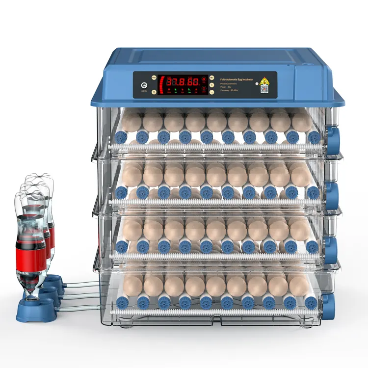 Poultry farming equipment 256 egg incubator hatching automatic egg incubator machine with automatic roller egg tray turner