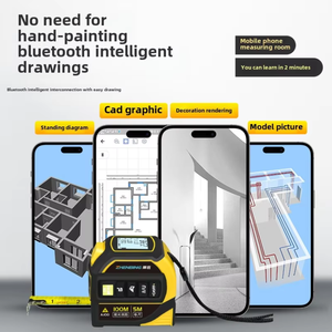 Professionale 3 in 1 <span class=keywords><strong>Laser</strong></span> intelligente nastro misura nastro <span class=keywords><strong>Laser</strong></span> digitale misuratore distanza metro giallo 5M righello 100M <span class=keywords><strong>Laser</strong></span> misura <span class=keywords><strong>Laser</strong></span> - Product Image 2