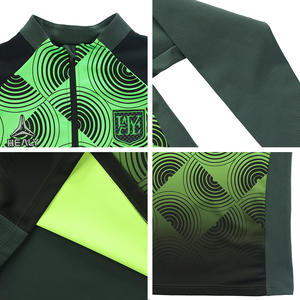 Maillot de football rétro hiver demi-zip entièrement personnalisé entraînement de football vintage à manches longues respirant séchage rapide coupe-vent 100% - Product Image 5