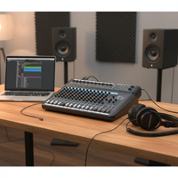 Console de Mixage DJ Professionnelle MX-600/800/1600 Audio 8/12/16 Canaux, 99 Effets DSP Intégrés, Son Haute Résolution et Équipement Sonore Tactile