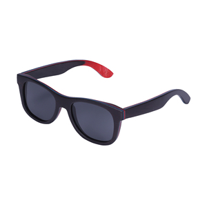 Gafas de Sol Unisex de Madera con Diseño de Tabla de Skateboard de Arce Negro, Polarizadas para Adultos - Product Image 3