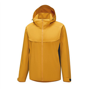 <b>Professional</b> Outdoor Hooded Waterproof Jacket Unisex With Seam Sealing For Workwear - Product Image 3