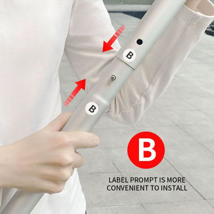 Kustom <span class=keywords><strong>3</strong></span> buah satu Set Aluminium Aloi tiang pajangan latar belakang - Product Image 5