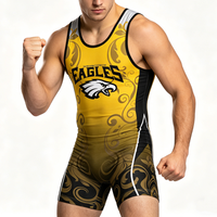 Combinaison de compression athlétique en gros pour la lutte et le MMA, avec logo personnalisé sublimé, maillot respirant pour hommes
