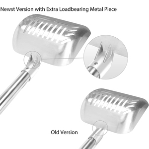 <span class=keywords><strong>Pelle</strong></span> à litière <span class=keywords><strong>pour</strong></span> chat en acier inoxydable antiadhésive avec <span class=keywords><strong>pelle</strong></span> profonde et manche long - Product Image 2