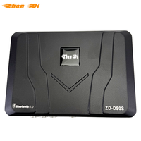 Amplificateur DSP Android pour voiture Zhandi DSP-D50S, réglage EQ professionnel, classe AB, 4 canaux, 4x50W RMS, crossovers en aluminium moulé