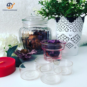 Portavelas de plástico transparente preensamblados para velas de té, en forma de corazón, cuadrado, redondo y estrella. - Product Image 3
