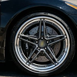 Jantes forgées 5 branches étoile 2 pièces à déport profond en aluminium 6061 T6 5x114.3 5x120 compatibles Mustang Camaro BM Tesla Hellcat Mustang Shelby - Product Image 5