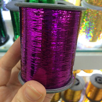 2000m (78740 Zoll)/Rolle Glitzerndes 0,25mm Flaches Lametta für Fliegenbinden Streamer Nymphen Mücken Körper Rippen Flashabou Material