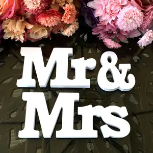 Mr & Mrs Wedding Supplies Pvc English Alphabet Decorations Creative Wedding Accessories