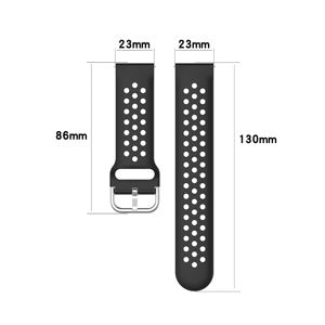 IVANHOE 23mm <span class=keywords><strong>Bracelet</strong></span> de <span class=keywords><strong>montre</strong></span> de remplacement en silicone pour Fitbit <span class=keywords><strong>Versa</strong></span> Versa2 <span class=keywords><strong>Lite</strong></span> Sport Trous respirants <span class=keywords><strong>Bracelet</strong></span> de <span class=keywords><strong>montre</strong></span> <span class=keywords><strong>Bracelet</strong></span> de poignet - Product Image 3
