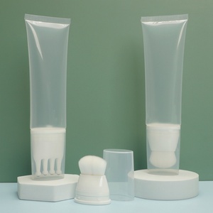 Transparent Cream Cosmetic Lotion Massage 200ml PP Empty <b>Plastic</b> <b>Tube</b> Glossy Matte Soft Squeeze Package Screen Printing - Product Image 3