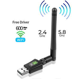 Chất Lượng Cao Trình Điều Khiển Miễn Phí 2dBi Wi Fi Antenna Xoay Băng Tần Kép <span class=keywords><strong>USB</strong></span> 2.0 Dongle 600Mbps <span class=keywords><strong>Realtek</strong></span> RTL8811CU <span class=keywords><strong>WiFi</strong></span> Adapter - Product Image 3