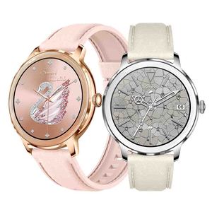 Thời Trang Mới Phụ Nữ T50 Thông Minh Đồng Hồ 1.32Inch Màn Hình Amoled Siêu Mỏng Da IP67 Câu Trả Lời Cuộc Gọi Theo Dõi Sức Khỏe Cho Phụ Nữ Thể Thao - Product Image 1