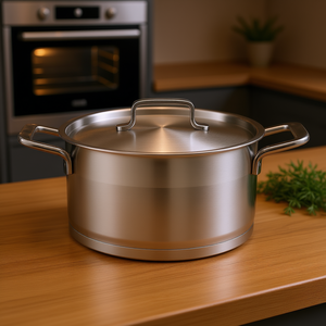 Olla para Asar KARL KRGER Crete de Acero Inoxidable de 24 cm con Tapa para Uso en Horno - Product Image 3