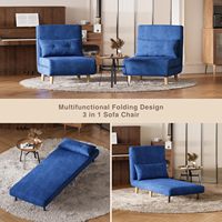 Chaise de couchage lit 3-en-1 Chaises convertibles lits literie canapés avec dossiers réglables chaises spécialisées canapé-lit