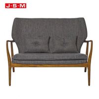 Mobilier français Hôtel Salon Monobloc Fauteuil en bois jaune à dossier haut