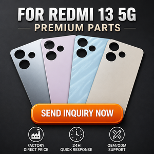 Verre arrière de téléphone portable pour Redmi 13 5G, couvercle de batterie de remplacement, ajustement parfait 1:1, pièces de réparation, prix de gros pour les magasins - Product Image 6