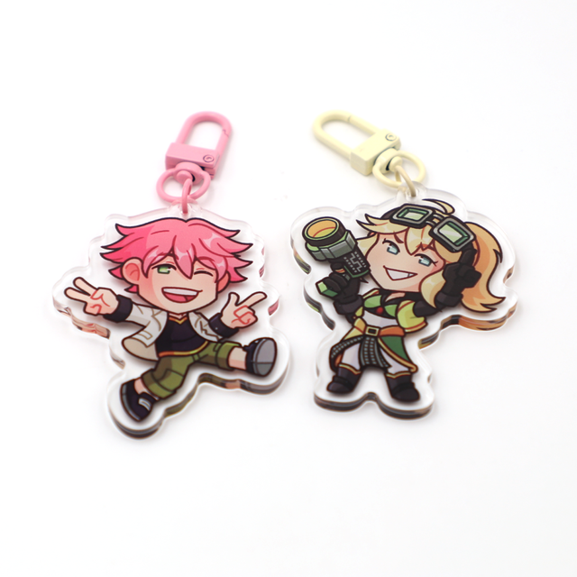 Custom Clear Acrylic Keychain Personalized Tinted Transparent Acrylic Charms Factory Wholesale