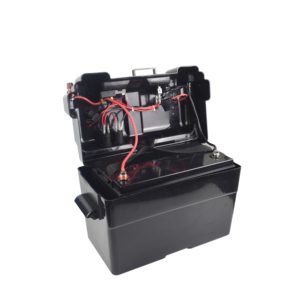 Caja de Batería Solar Inteligente Portátil de 12V 2025, IP65 Impermeable, Plástico Negro, Control de Alto Voltaje, Certificación CE - Product Image 1