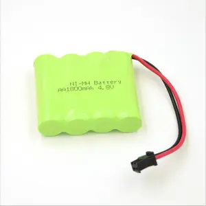 Batería recargable NIMH 4,8 voltios 1800Mah Nimh Paquete de batería recargable 4,8 V