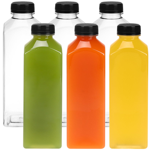 Botella de Plástico PET Transparente de 1000 ml con Logotipo Personalizado, Libre de BPA, para Jugo, Smoothie y Bebidas - Product Image 1