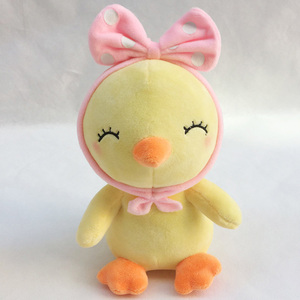 <span class=keywords><strong>Canard</strong></span> jaune mignon en peluche avec porte-clés en forme <span class=keywords><strong>de</strong></span> bandeau jouets pour cadeaux - Product Image 2