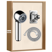 Douchette de lavabo rétractable multifonctionnelle moderne et écologique en chrome pour hôtels, maisons, cuisines et salles de bain