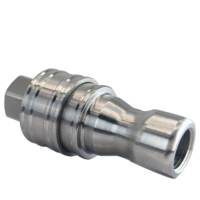 Connecteur rapide hydraulique KZF ouvert Type de fermeture 304 tuyau d'huile fileté auto-scellant en acier inoxydable résistant à la Corrosion