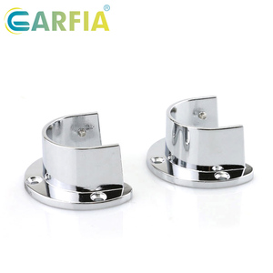 Accessori per Cabinet con finitura cromata in lega di zinco, Hardware per mobili per <span class=keywords><strong>armadio</strong></span>, supporto per tubo di supporto - Product Image 6