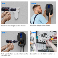 Nouvelle borne de recharge portable pour VE 22 kW avec WiFi, application, RFID, certification CE, protection IP65 et interface combinée pour usage résidentiel