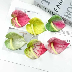 Flores Artificiales de Anturio de Seda de 10 cm, Accesorios de Decoración para Bodas, para Fotografía en Interiores y Exteriores - Product Image 3