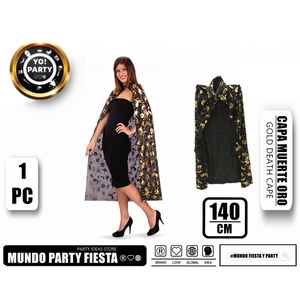 Mantella da parrucchiere in oro scuro 140 CM modello # 72221WAI Death Cape dal Design elegante