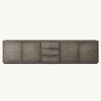 Classique simple meuble TV en bois massif meubles de salon villa console multimédia peut être personnalisé