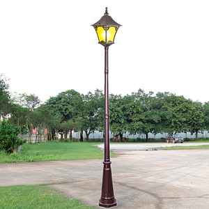 DAWN <strong>Outdoor</strong> Decorative <strong>Street</strong> <strong>Light</strong> Pole Waterproof Exterior Lamp Post Lantern <strong>Antique</strong> Aluminum Garden Lamp Poles - Product Image 1