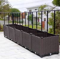 Jardinières en plastique pour plantes d'intérieur et d'extérieur, utilisables pour les plantes succulentes