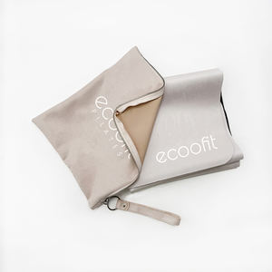 Blanco Beige Nude Goma antideslizante Gamuza Eco Pilates Equipo Protección Core Bed Tallada Pilates Reformer Mat con bolsa a juego - Product Image 5